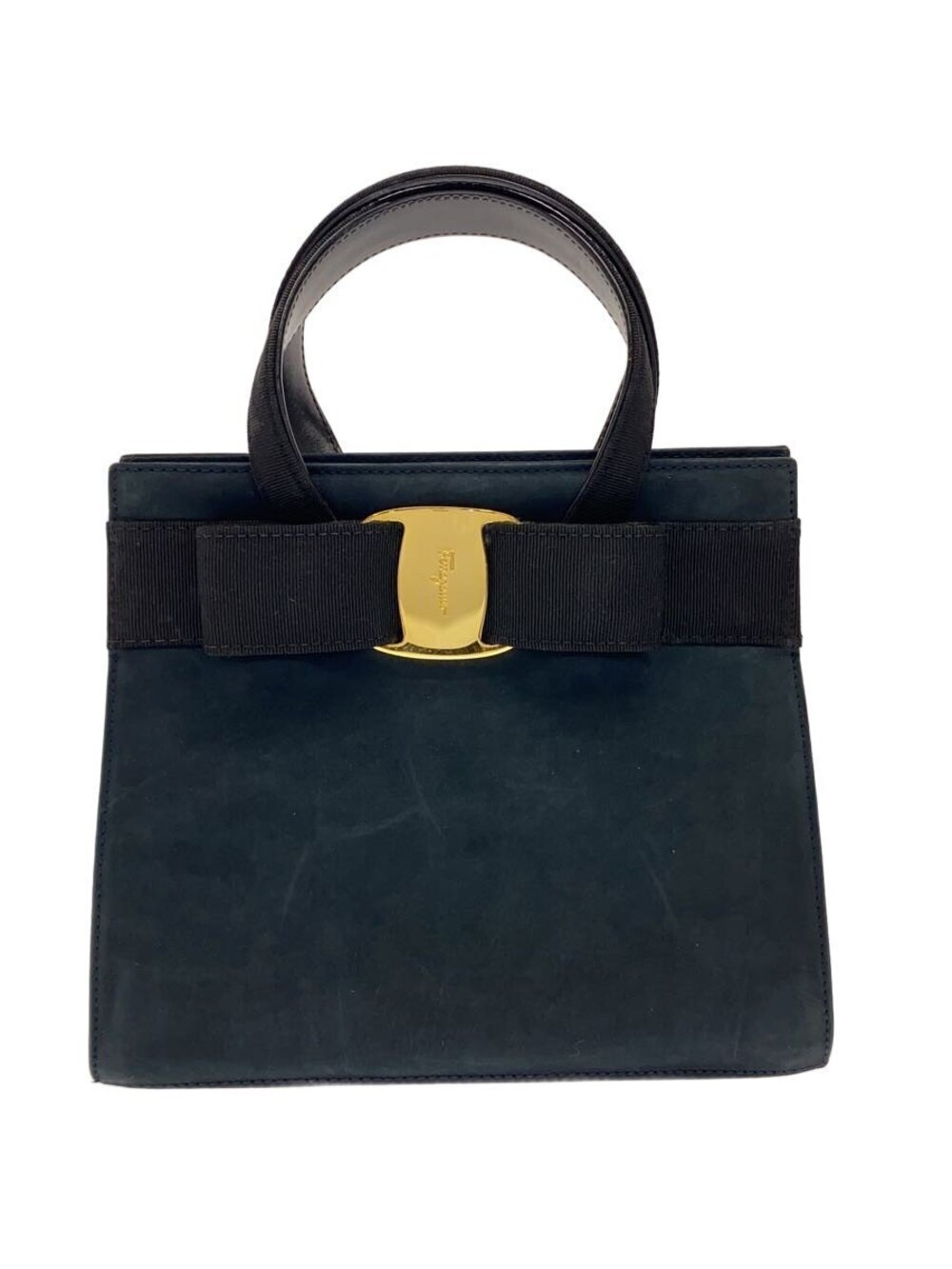 Salvatore Ferragamo Vara Handbag Black